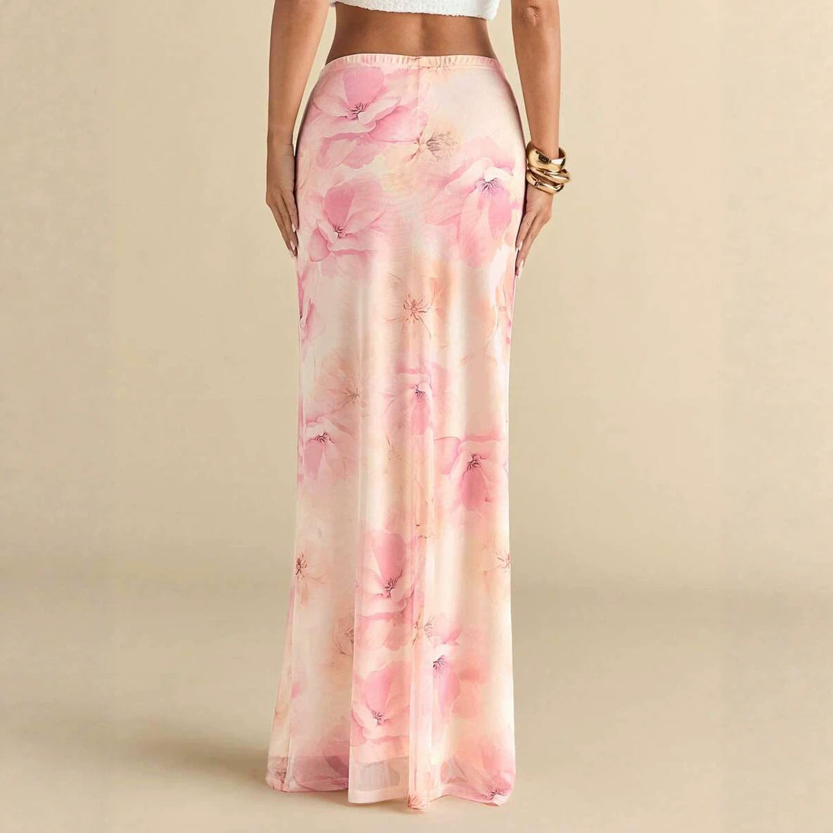 Floral Mermaid Dress Elegant And Sexy