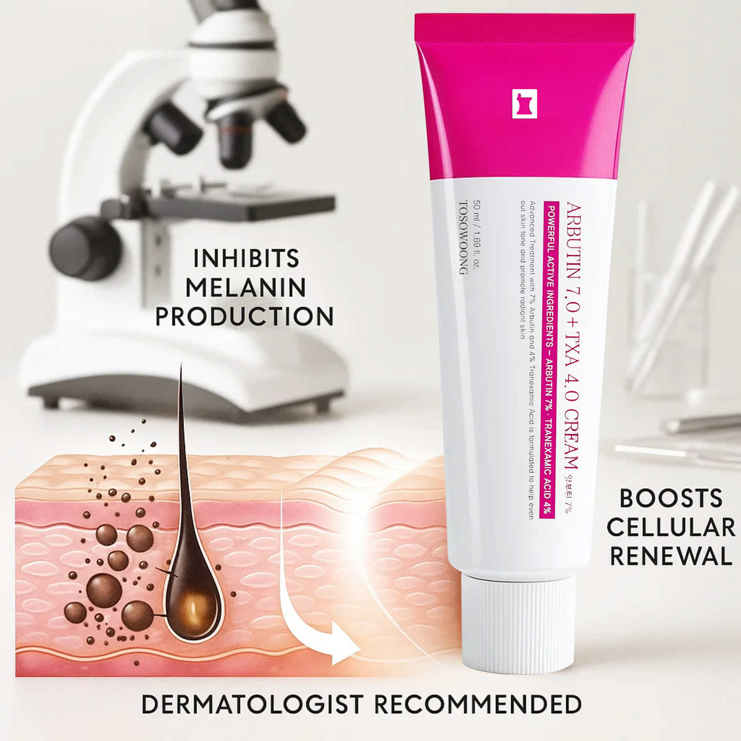 Revive Cream: Abutin 7% + Traneaxamic Acid 4%
