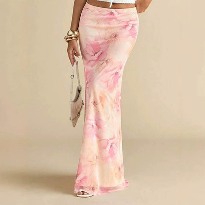 Floral Mermaid Dress Elegant And Sexy