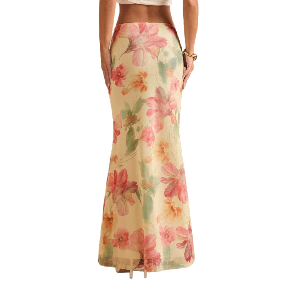 Floral Mermaid Dress Elegant And Sexy