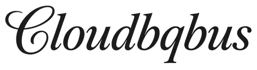 Cloudbqbus 黑色字体白底 Logo